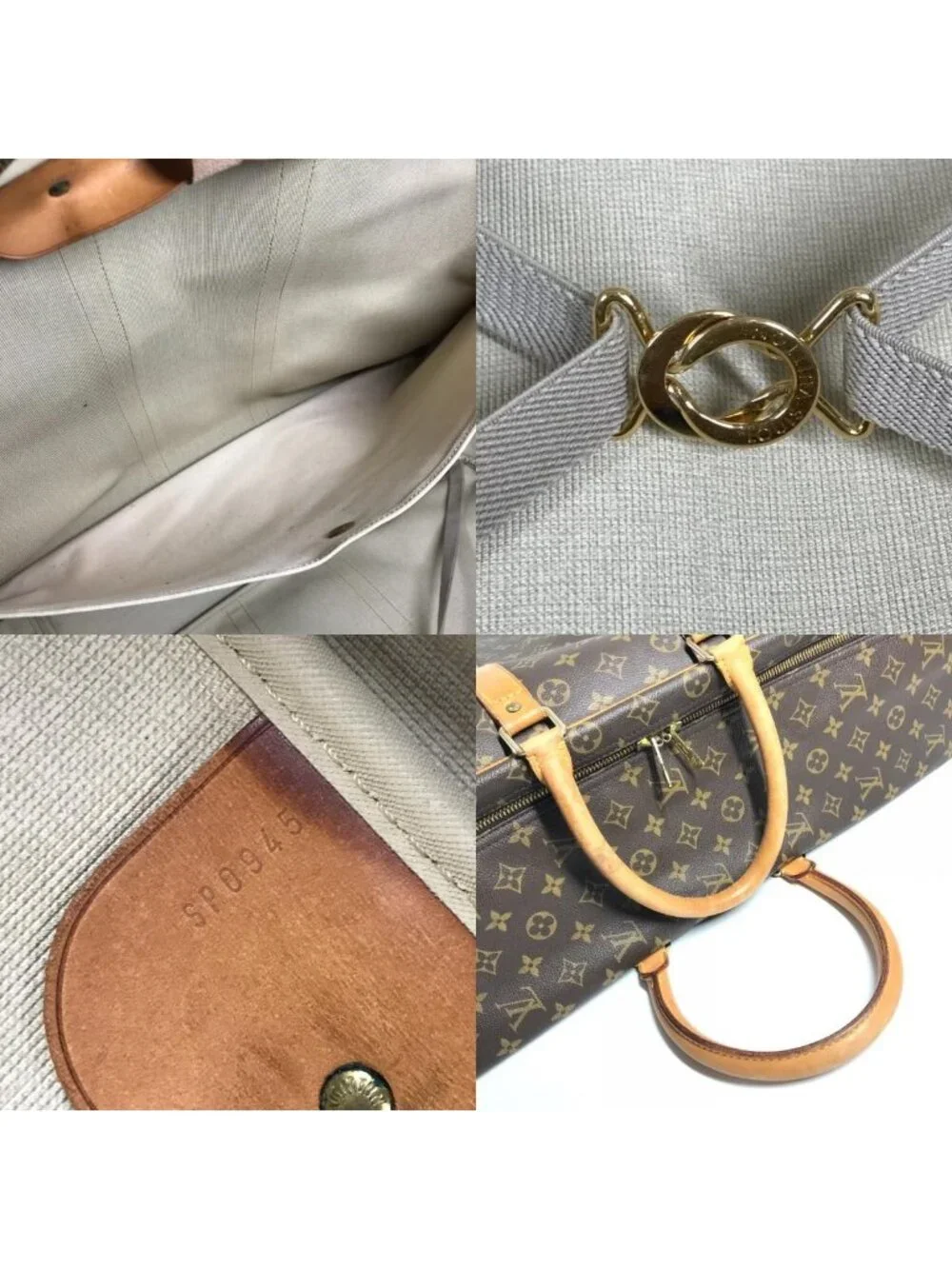 Louis Vuitton Boston Bag Sirius 60 Monogram Canvas Brown
